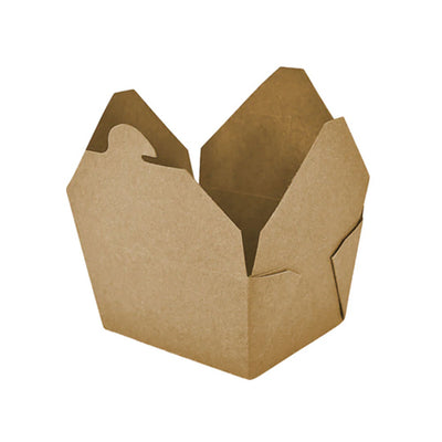 Globe 6060 5" X 4.5" X 2.5" Kraft Takeout Container – 200/Case
