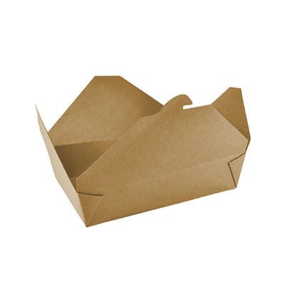 Globe 6061 8.5" X 6.25" X 2" Kraft Takeout Container – 200/Case