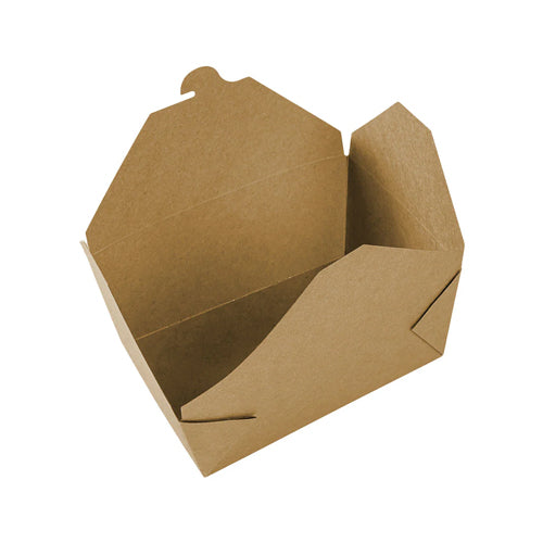Globe 6063 7.75" X 5.5" X 3.5" Kraft Takeout Container – 200/Case