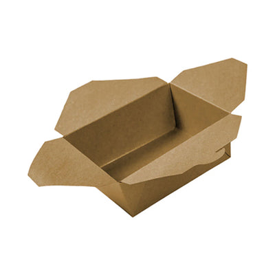 Globe 6064 6" X 4.75" X 2.5" Kraft Takeout Container – 200/Case