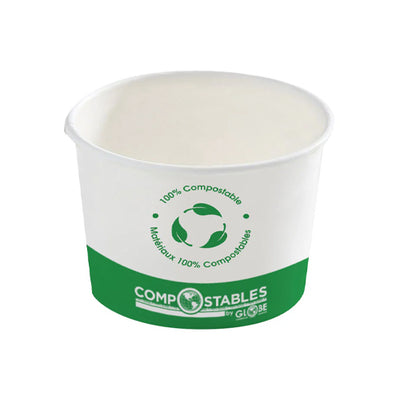 Globe 6212 12 Oz PLA Lined Paper Container– 500/Case