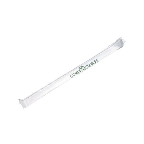 Globe-PLA-Disposable-Straw-Wrapped