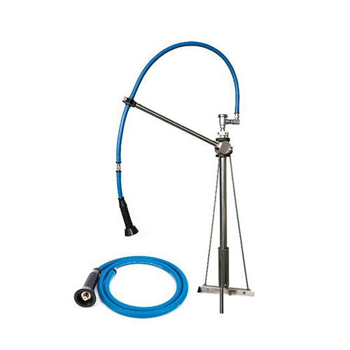 HIMI Instinct IF6005 V Mount Pre-Rinse Faucet With 60" Hose - Vacuum Breaker & 6' Extension Hose