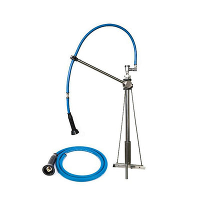 HIMI Instinct IF6005 V Mount Pre-Rinse Faucet With 60" Hose - Vacuum Breaker & 6' Extension Hose