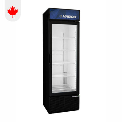 Habco ESM18HC 24" Wide 78" High 1 Swing Door Glass Refrigerator Merchandiser