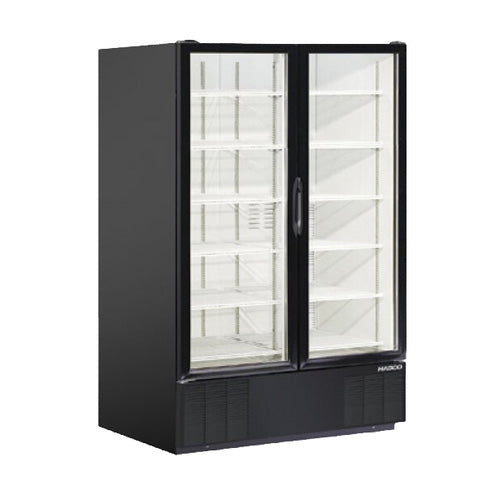 Habco ESM49HCTD 54" Wide 78" High 2 Swing Door Glass Refrigerator Merchandiser