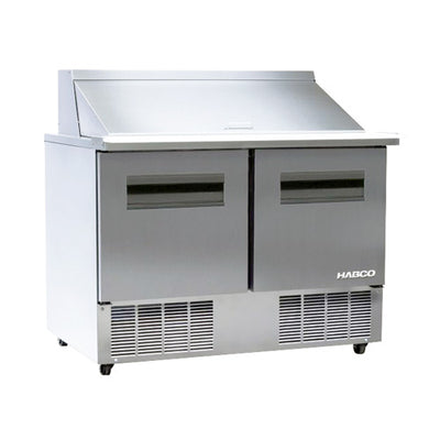 Habco HFP48-18M-2S 48" 2 Door Mega Top Refrigerator