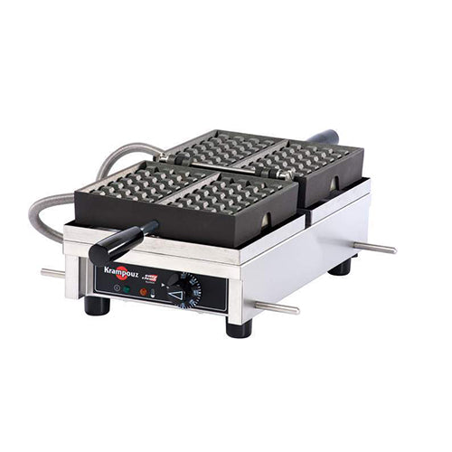 Krampouz WECDBAAS 4″ x 6″ Brussel Style Belgian Waffle Maker - By Eurodib