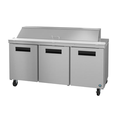Hoshizaki SR72B-18 72" 3 Door Sandwich Prep Refrigerator