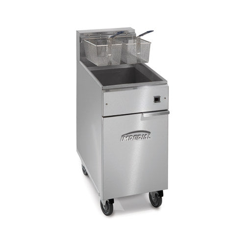 Imperial IFS-40-E 40 Lb Electric Floor Fryer - 1Ph, 208V