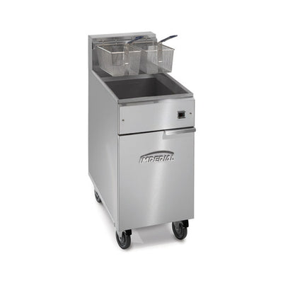 Imperial IFS-50-E 50 Lb Electric Floor Fryer - 1Ph, 240V