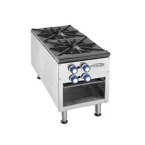 Imperial ISPA-18-2-N Double Burner Natural Gas Stock Pot Range