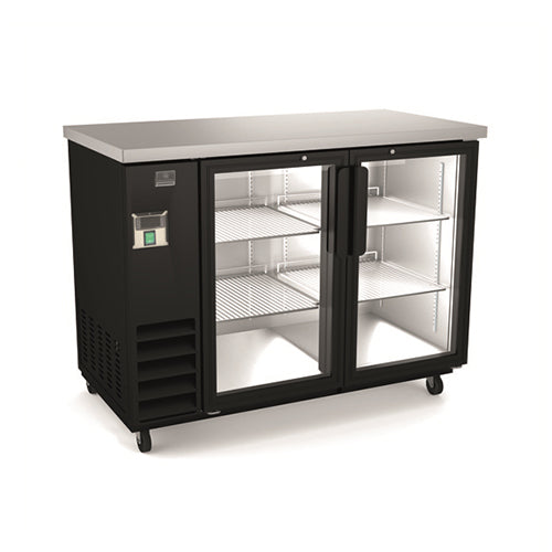 Kelvinator KCBB48GB 48″ 2 Door Glass Back Bar Refrigerator