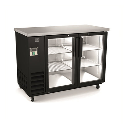 Kelvinator KCBB48GB 48″ 2 Door Glass Back Bar Refrigerator