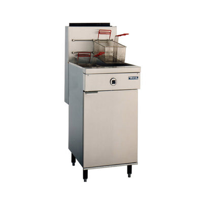 MKE FG-160-N 60 Lb Floor Tube Fired Natural Gas Fryer