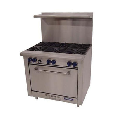 MKE MK-36-N 36″ Natural Gas Range With 6 Open Burner