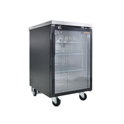 New Air NBB-23-SG 23" 1 Door Glass Back Bar Refrigerator