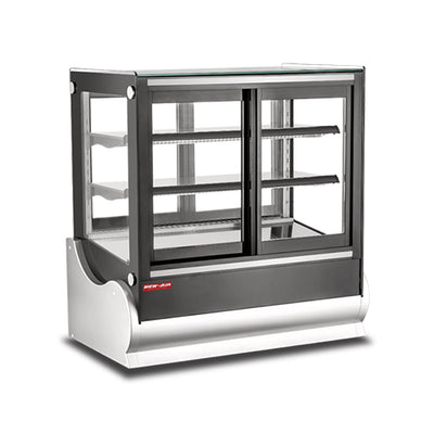 New Air NCDC-36-SV 36″ Square Glass Countertop Display Refrigerator