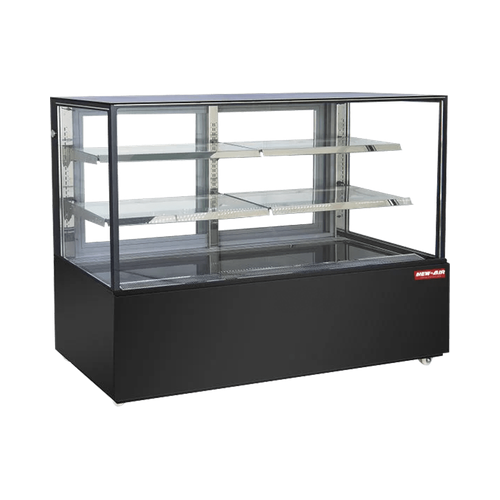 New Air NDC-71-SG 71" Straight Glass 2 Door Floor Refrigerated Bakery Case