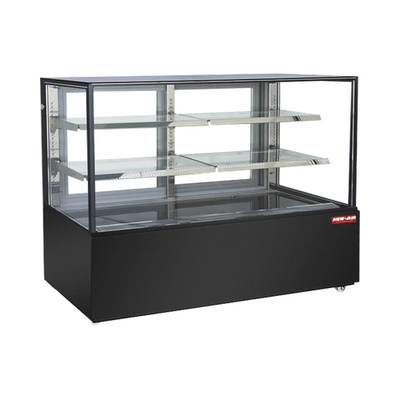 New Air NDC-71-SG 71" Straight Glass 2 Door Floor Refrigerated Bakery Case