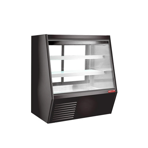 New Air NDDC-48-GC 48″ Angled Glass 2 Door Floor Refrigerated Display Case