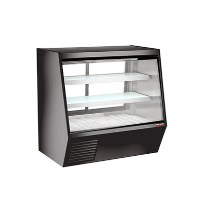 New Air NDDC-60-GC 60″ Angled Glass 2 Door Floor Refrigerated Display Case