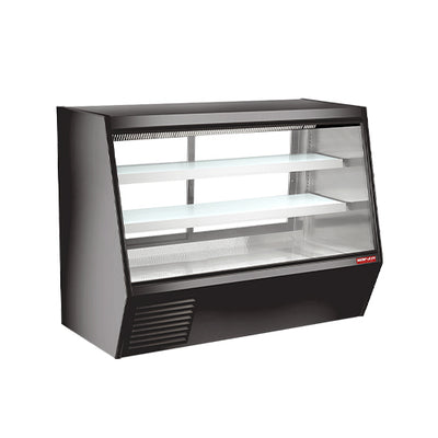 New Air NDDC-72-GC 72″ Angled Glass 2 Door Floor Refrigerated Display Case