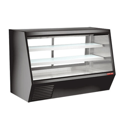 New Air NDDC-84-GC 84″ Angled Glass 2 Door Floor Refrigerated Display Case