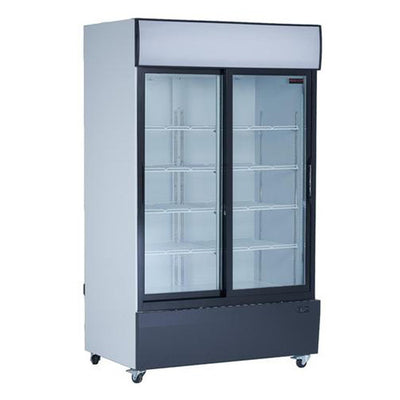 New Air NGR-115-S 53″ 2 Sliding Door Glass Refrigerator Merchandiser