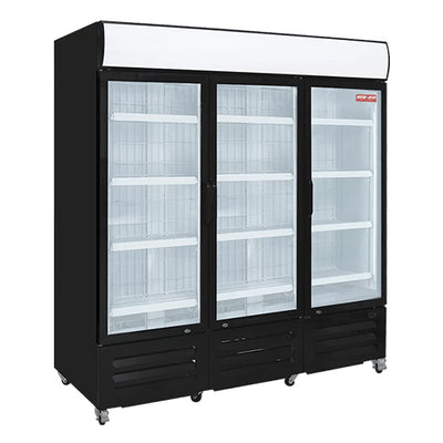 New Air NGR-182-H 78" 3 Swing Door Glass Refrigerator Merchandiser