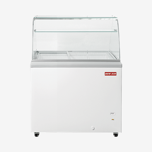 New Air NIF-29-DC 29" Flat Glass Ice Cream Dipping Cabinet