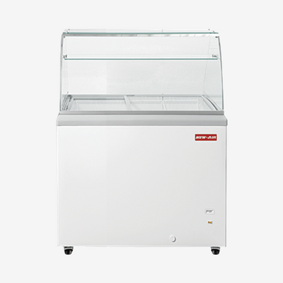 New Air NIF-29-DC 29" Flat Glass Ice Cream Dipping Cabinet