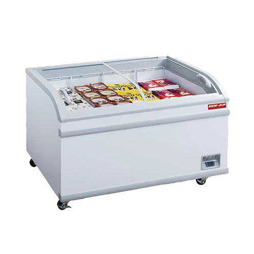New Air NIF-56-CG 56″ Curved Glass Island Freezer
