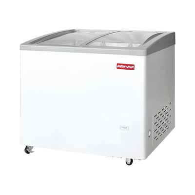 New Air NIF-71-CG 71" Curved Glass Top Ice Cream Freezer
