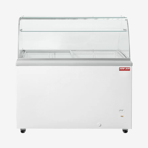 New Air NIF-71-DC 71" Flat Glass Ice Cream Dipping Cabinet