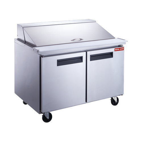 New Air NPT-036-MSA 36" 2 Door Mega Top Prep Refrigerator