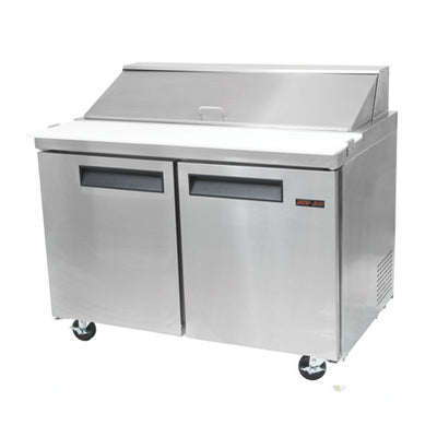 New Air NPT-060-SA 60" 2 Door Sandwich Prep Refrigerator