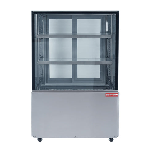 New Air NDC-014-SG 36" Square Glass Floor Refrigerated Display Case