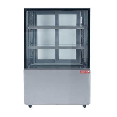 New Air NDC-014-SG 36" Square Glass Floor Refrigerated Display Case