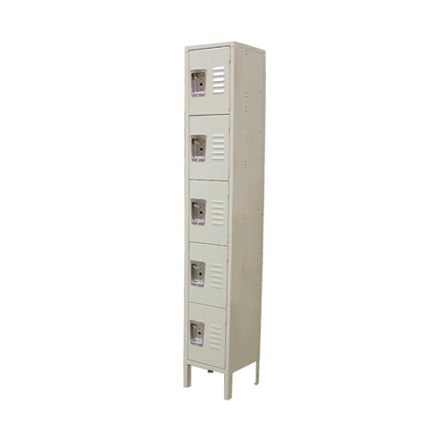 Omcan 13132 18" Deep 5 Door Steel Locker