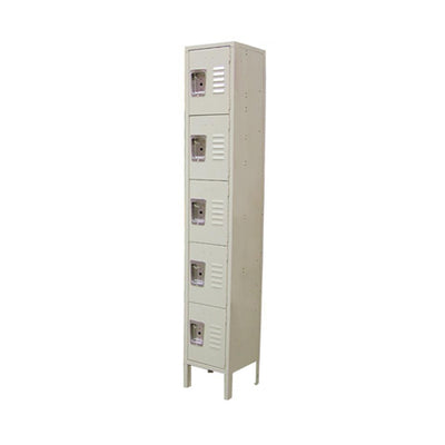 Omcan 13132 18" Deep 5 Door Steel Locker