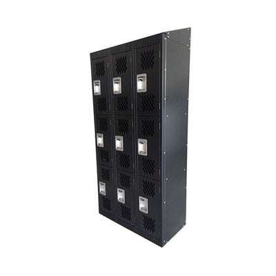 Omcan 43048 18" Deep 9 Door Steel Locker with Mesh Doors