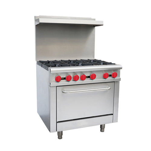 Omcan CE-CN-0914-L 36″ Propane Gas Range With 6 Open Burner