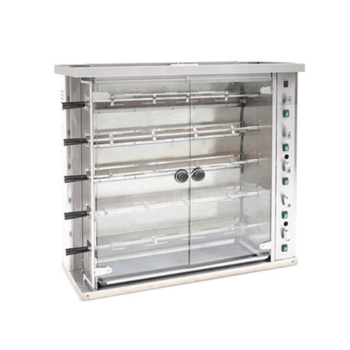 Omcan CE-CN-KJ-5 20 Bird Commercial Natural Gas Rotisserie Chicken Oven