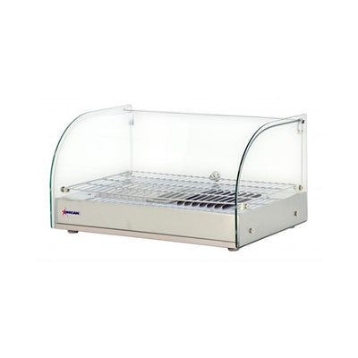 Omcan DW-CN-0025L 22" Curved Glass Countertop Heated Display Case