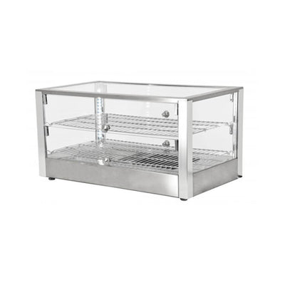 Omcan DW-CN-0080-L 28" Straight Glass Countertop Heated Display Case