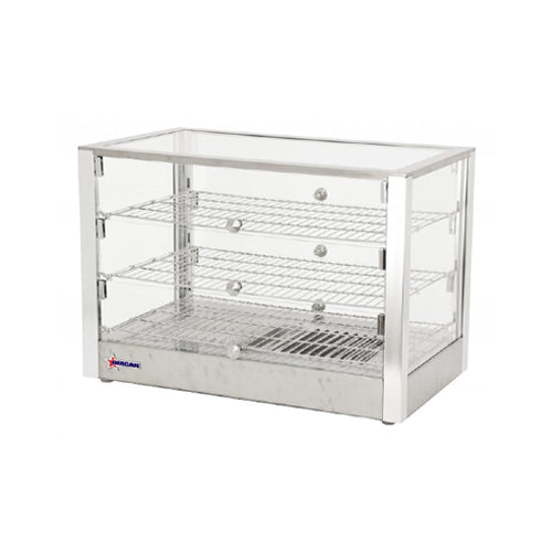 Omcan DW-CN-0115-L 28" Straight Glass Countertop Heated Display Case