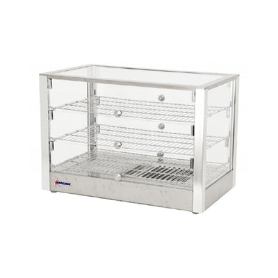Omcan DW-CN-0115-L 28" Straight Glass Countertop Heated Display Case