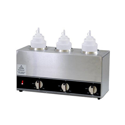 Omcan FW-CN-1603 Triple Sauce Bottle Warmer