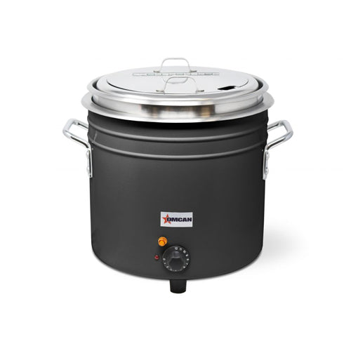 Omcan FW-TW-5000-B 10 Lt Soup Kettle Black